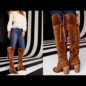 Franco Sarto,Elnora Over The-Knee-Boot,Cognac